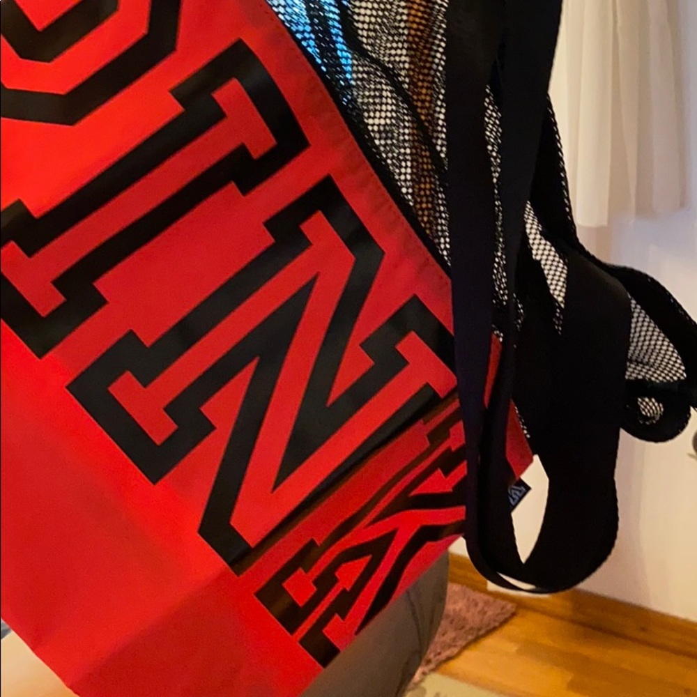 Hot pink /orange tote bag